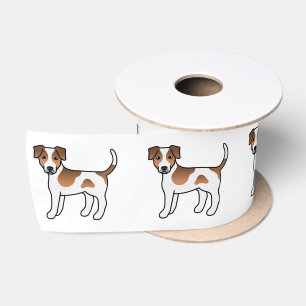 Ruban En Satin Chien de ferme danois-suédois marron et blanc Chie