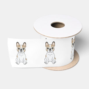 Ruban En Satin Chien de taureaux français / Chien de caricatures