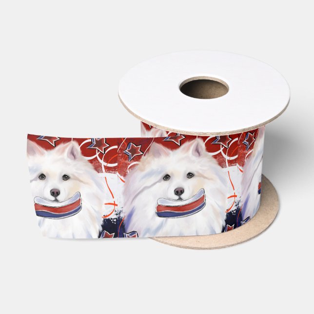 Ruban En Satin Chien Esquimau Américain (Bobine)