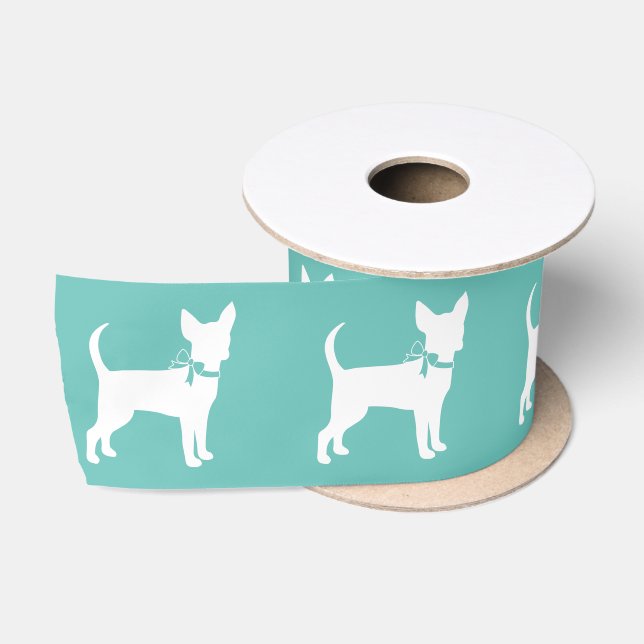 Ruban En Satin Chihuahua Chien Chiot Satin Ribbon (Bobine)