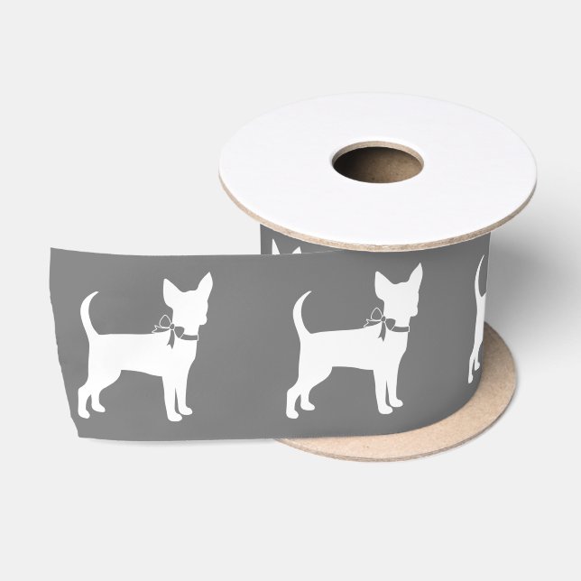 Ruban En Satin Chihuahua Chien Chiot Satin Ribbon (Bobine)