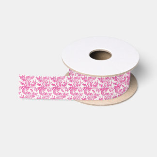 Ruban En Satin Chinoiserie rose