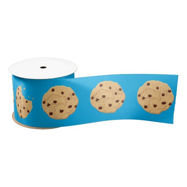 Ruban En Satin Chocolat Chip Cookie Enfants 1er Anniversaire Part (Bobine)