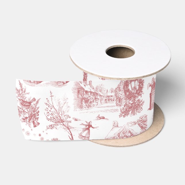 Ruban En Satin Christmas Party Chinoiserie (Bobine)