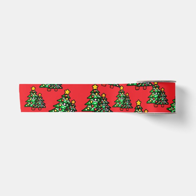 Ruban En Satin Christmas Satin Red Ribbon (Devant)