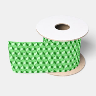 Ruban En Satin Chrome 3-d boîtes - vert émeraude