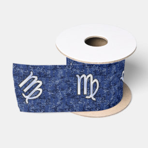 Ruban En Satin Chrome Comme Virgo Zodiac Connexion Camion numéri