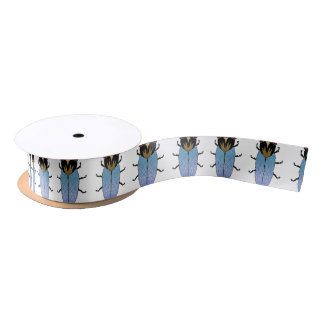 Ruban En Satin Cigale noire mignonne
