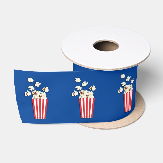 Ruban En Satin Cinéma Popcorn fête d'anniversaire Satin Ribbon (Bobine)