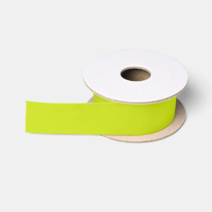 Ruban En Satin Citron amer (couleur solide)