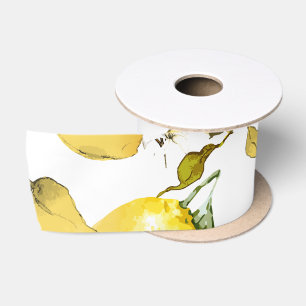 Ruban En Satin citrons aquarelle 17