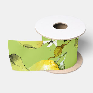 Ruban En Satin citrons aquarelle 23