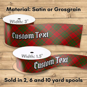 Ruban En Satin Clan MacAlister de Glenbarr Tartan