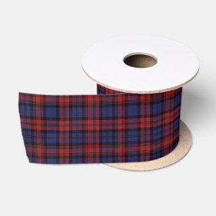 Ruban En Satin Clan MacLachlan Plaid Tartan rouge violet chèque