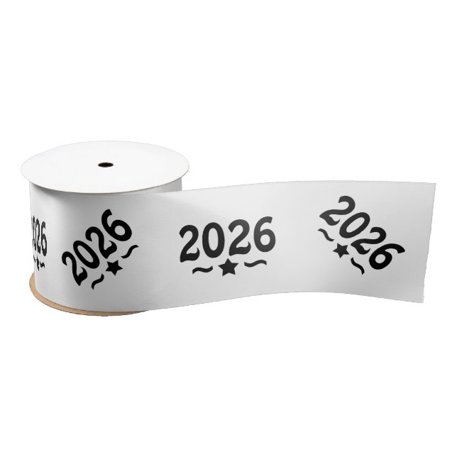 Ruban En Satin Classe d'étoiles de 2026 (Bobine)