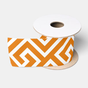 Ruban En Satin Clé grecque classique Carré Motif Swirl