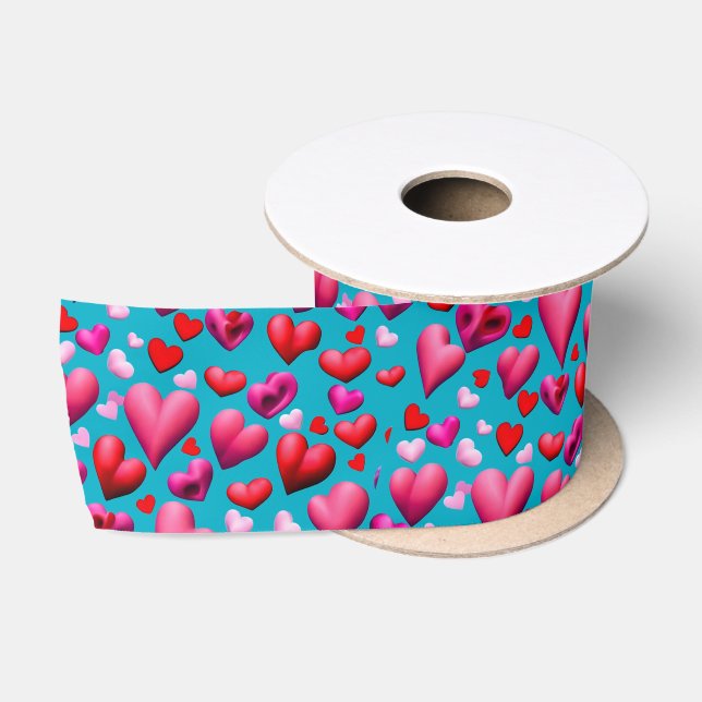 Ruban En Satin Coeur du jour V (Bobine)