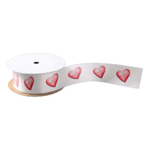 Ruban En Satin Coeurs doux mignons