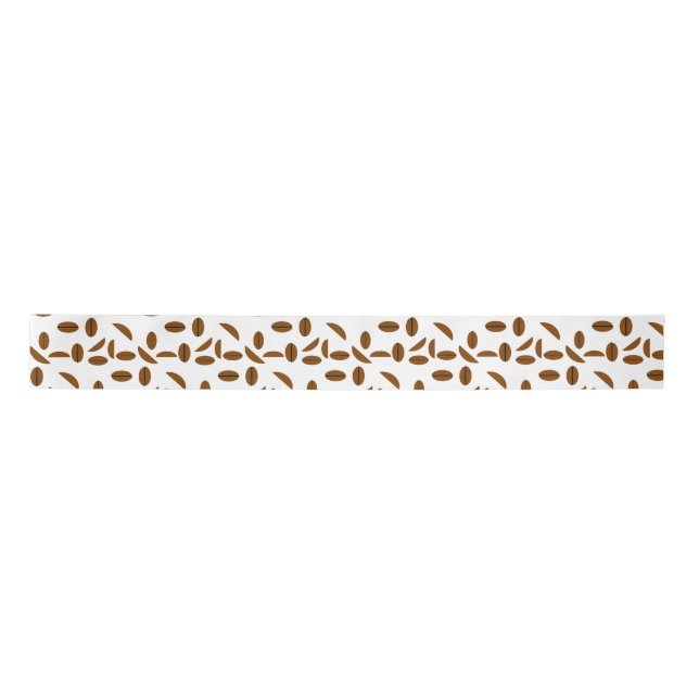 Ruban En Satin Coffee Beans Galore Ribbon (Devant)