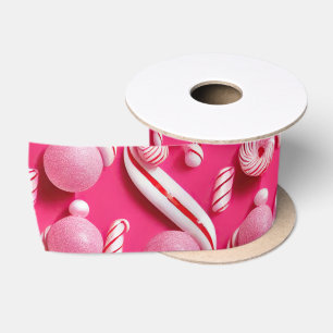 Ruban En Satin Collection de bonbons amusants, Gumballs roses
