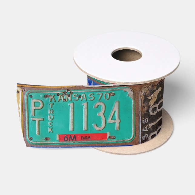 Ruban En Satin collection de plaques d'immatriculation (Bobine)