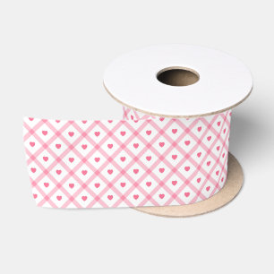 Ruban En Satin Collection des valentines du Coeur rose tendance