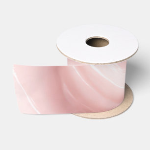 Ruban En Satin Conception Abstraite Crème Rose