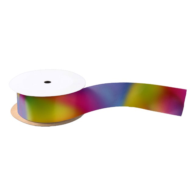 Ruban En Satin Conception arc-en-ciel (Bobine)