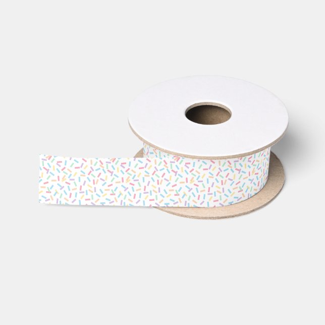 Ruban En Satin Confetti Pastels (Sprinkles) (Bobine)