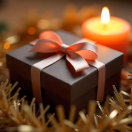 Ruban En Satin Cookie en pain d'épices de Noël Brown D78F62