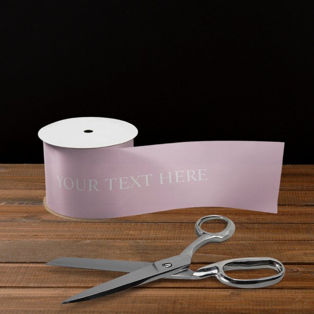 Ruban En Satin Couleur claire et douce Pastel rose (Light Soft Pastel Pink White Color Satin Gift Wrap Ribbon)