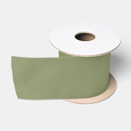 Ruban En Satin Couleur de tendance - Ruban de satin vert roseau