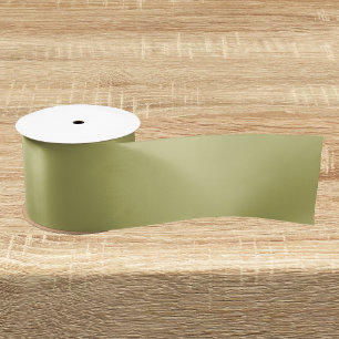 Ruban En Satin Couleur solide vert olive