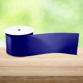 Ruban En Satin Couleur uni bleu marine