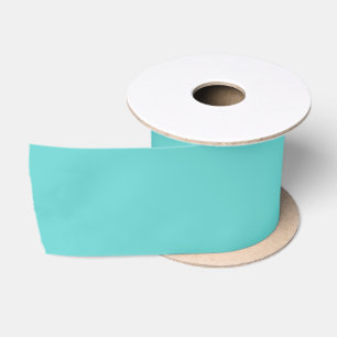 Ruban En Satin Couleur unie turquoise