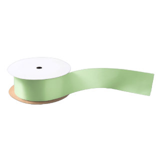 Ruban En Satin Couleur unie : Vert céleri