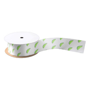 Ruban En Satin Coupe verte de citron vert