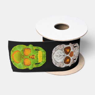 Ruban En Satin Crânes de feuilles d'Aspen quatre saisons