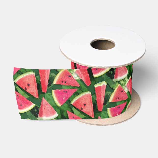 Ruban En Satin Création de Motif de pastèque (Bobine)
