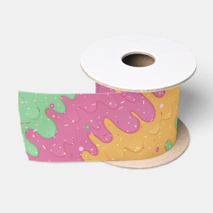 Ruban En Satin Crème de glace Rainbow Sherbet