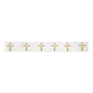 Ruban En Satin Croix de l'or chrétien