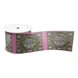Ruban En Satin Cuisine d'extrait de cuisson de fruits à fleurs vi