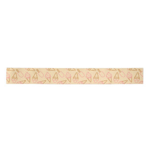Ruban En Satin Cuisine estivale avec contours de glace