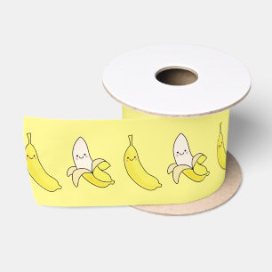Ruban En Satin Cute Anniversaire de enfant banane Kawaii