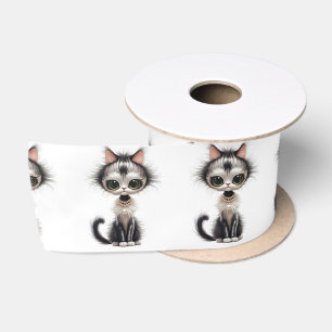 Ruban En Satin Cute Chats Avec Colliers De Perles