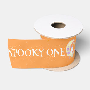 Ruban En Satin Cute Ghost Boo Éffrayant Un premier anniversaire H