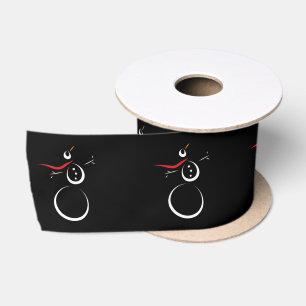 Ruban En Satin Cute motoneige hiver Noir
