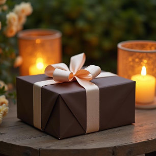 Ruban En Satin D2AFA1 simple, beige