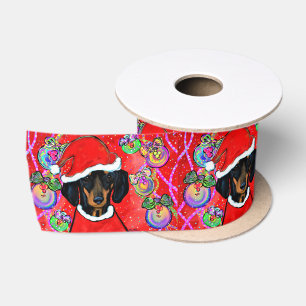 RUBAN EN SATIN DACHSHUND