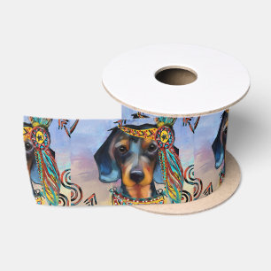 RUBAN EN SATIN DACHSHUND